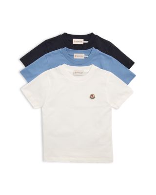 Moncler - Unisex Logo Patch Cotton Tees, Pack of 3 - Little Kid