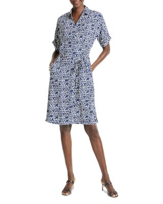 NIC+ZOE - Etched Angles Belted Devon Dress