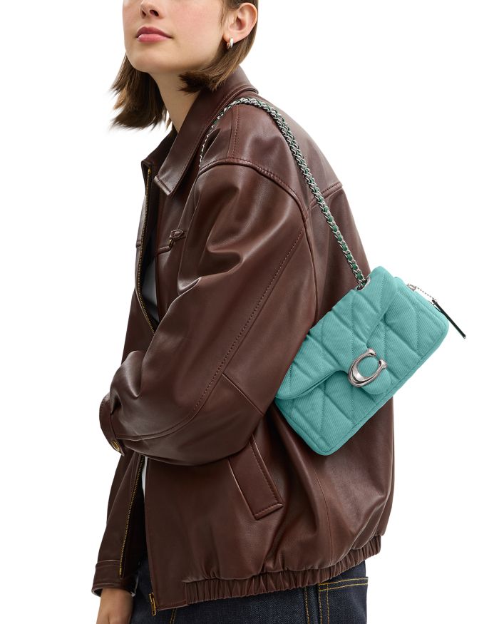 Quilted Denim Tabby Shoulder Bag 20
