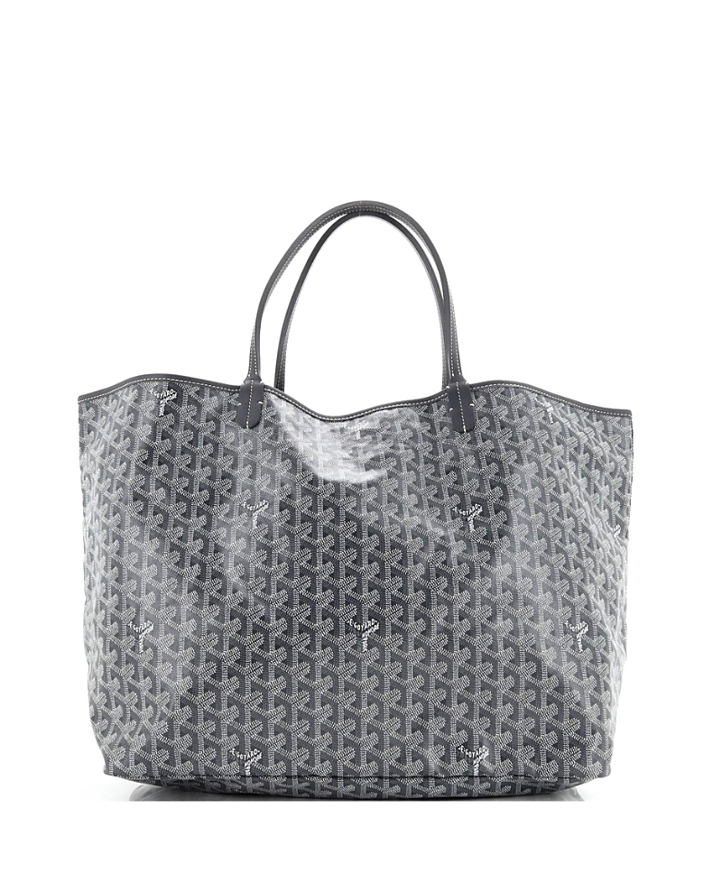Pre-owned Pre-owned Goyard Goyard Gm Saint Louis Tote Coated Canvas In Gray