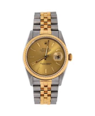 Pre-Owned Rolex - Oyster Perpetual Datejust Automatic Watch in Stainless Steel and Gold 36mm