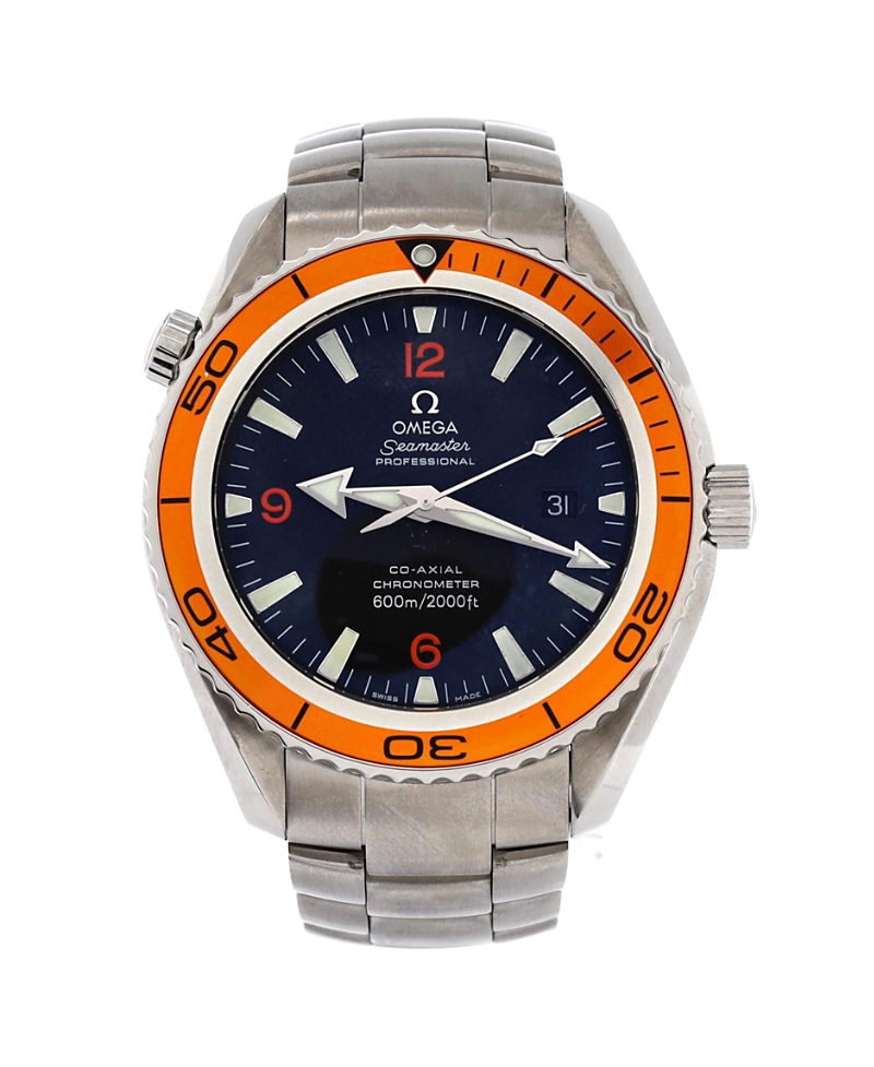 Pre-owned Pre-owned Omega Omega Seamaster Professional Planet Ocean 600m Co-axial Chronometer Automatic Watch In Sta In Black