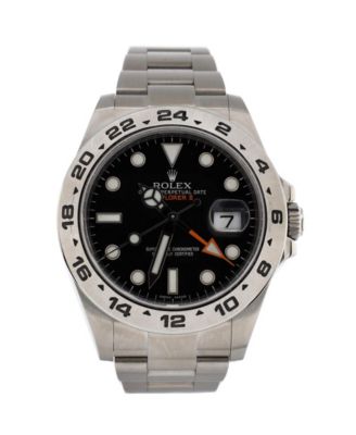 Pre-Owned Rolex - Oyster Perpetual Explorer II Automatic Watch in Stainless Steel 42mm