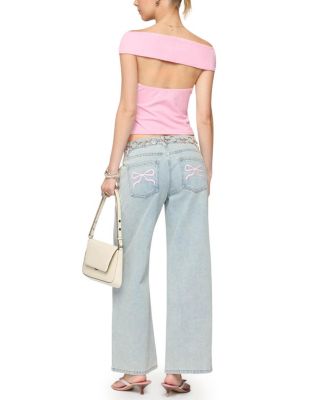  Mikkey Cut Out Off Shoulder Top