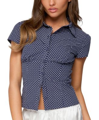 Edikted - Polka Dot Tailored Button Up Shirt