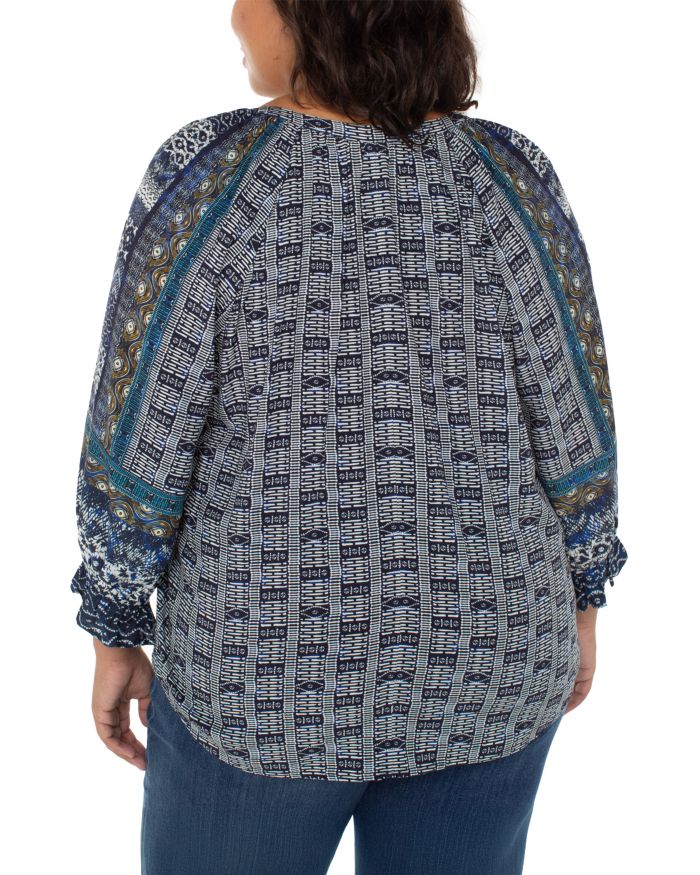 Geo Print Blouse