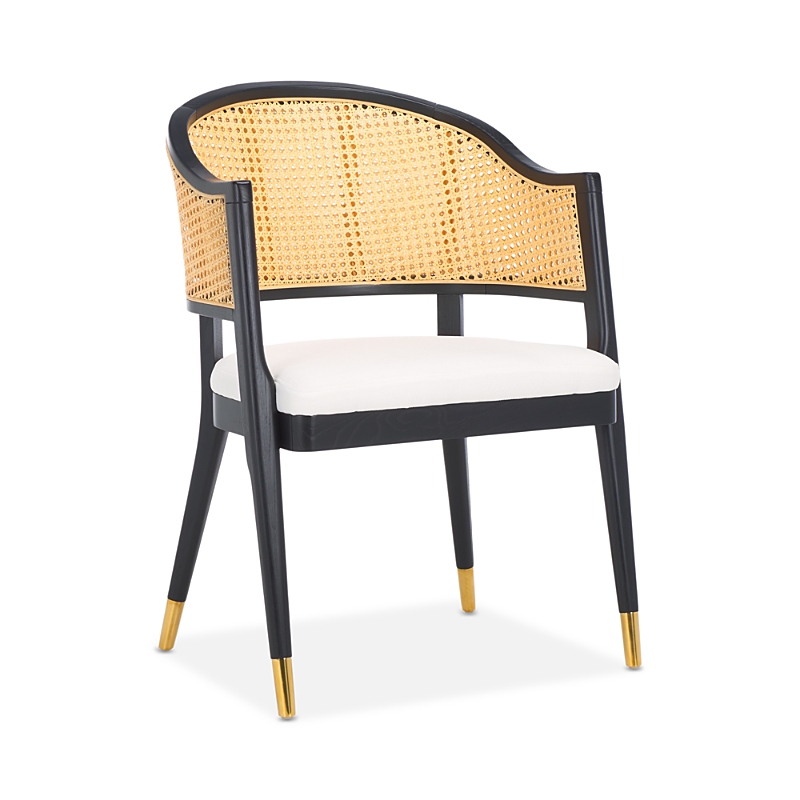 Safavieh Rogue Rattan Dining Chair, Black/Natural