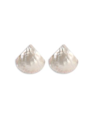 Ettika - Rising Tide Mother Of Pearl Statement Stud Earrings
