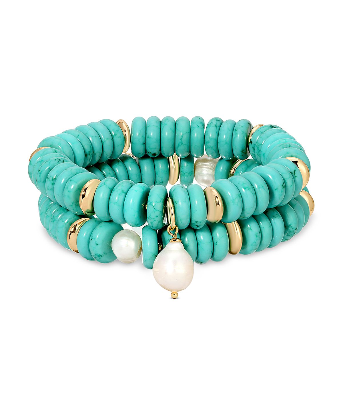 Ettika Saint Tropez Beaded Stretch Bracelets, Set of 2