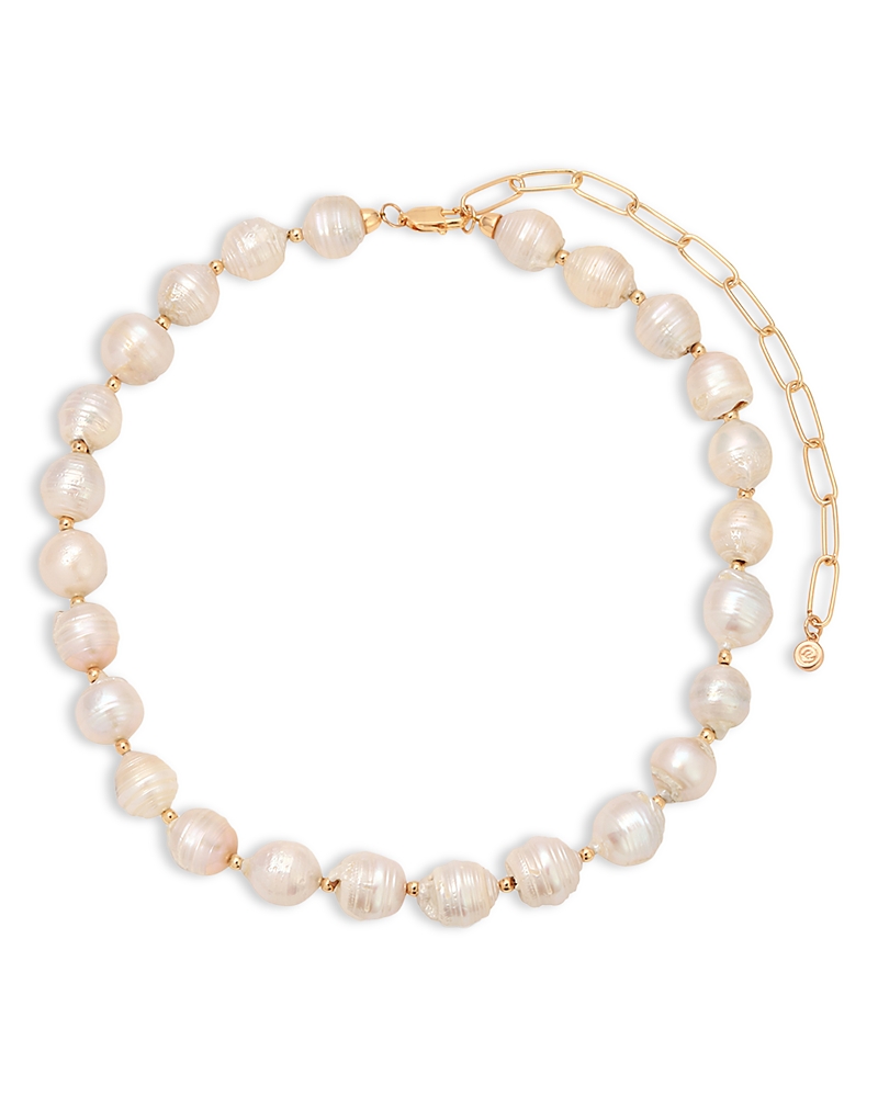 Ettika Cultured Freshwater Pearl Collar Necklace, 14