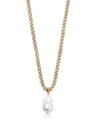 Cultured Freshwater Pearl Token Necklace, 16"