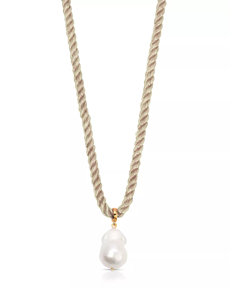 Ettika Cultured Freshwater Pearl Token Necklace, 16