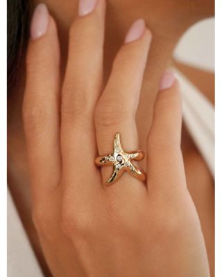 Pav&eacute; Starfish Luxe Ring  