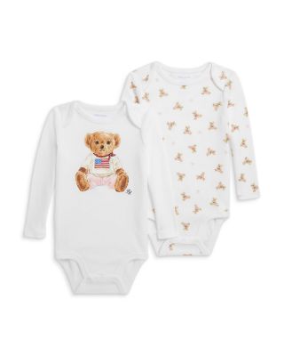 Ralph Lauren - Polo Bear Cotton Bodysuit - Baby, Pack of 2