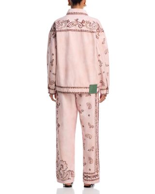 Akia High Rise Straight Jeans in Pink