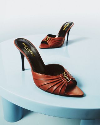Babylone Mules in Smooth Leather