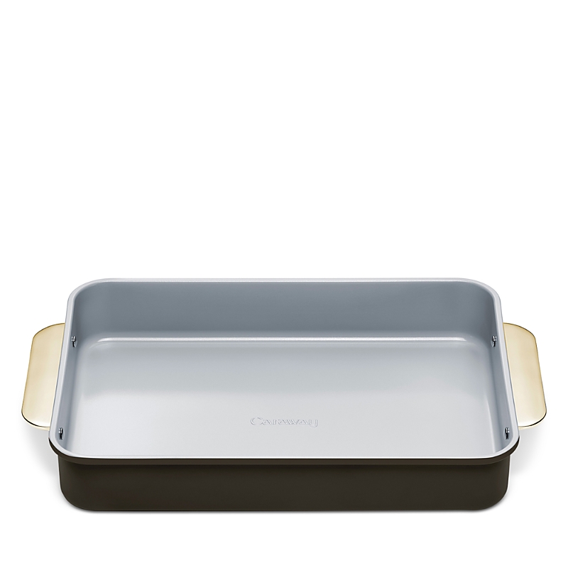 Caraway Nonstick Ceramic Brownie Pan With Gold Handles In Multi