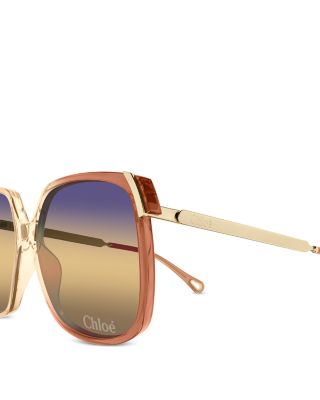 Aly Combi Square Sunglasses, 60mm