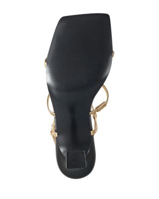 Women's Dennie Square Toe Strappy Mid Heel Sandals