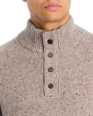 Donegal Button Placket Wool & Cashmere Sweater - Exclusive