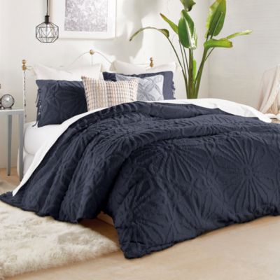 Chenille Medallion Duvet Cover Set, Full/Queen