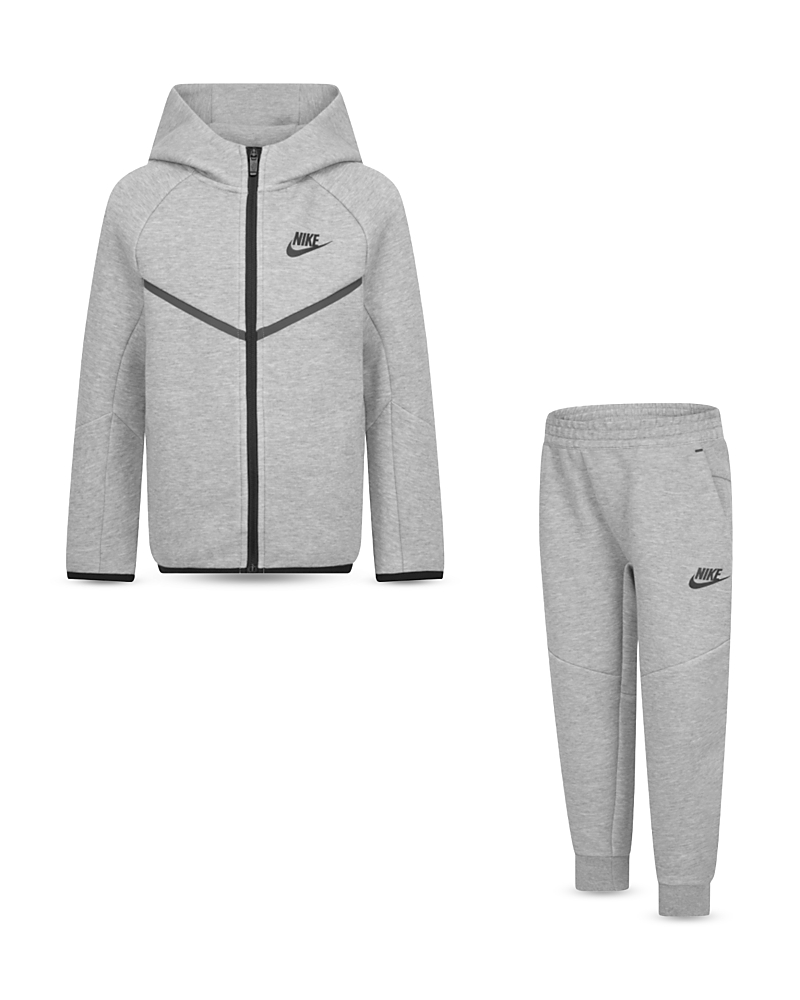Nike Boys' Nike Tech Fleece Hooded Full Zip Set - Little Kid