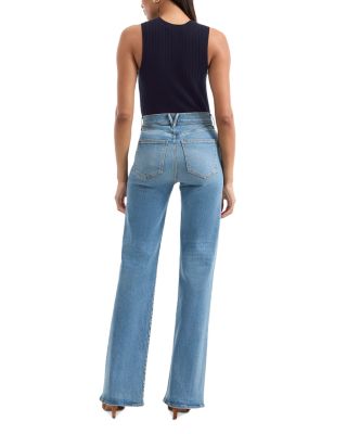 Crosbie High Rise Wide Leg Jeans in Ripple Haze
