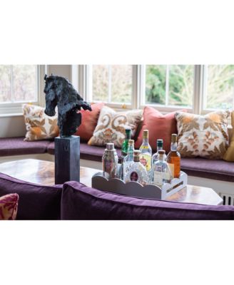 Scalloped Ottoman Tray, 17&amp;quot; x 13&amp;quot;