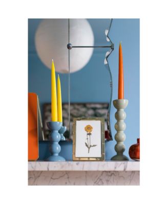 Lacquered Bobbin-Shaped Candlestick, Medium