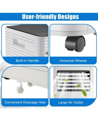 10000 BTU Portable Air Conditioner 3-in-1 Air Cooler w/Dehumidifier & Fan Mode