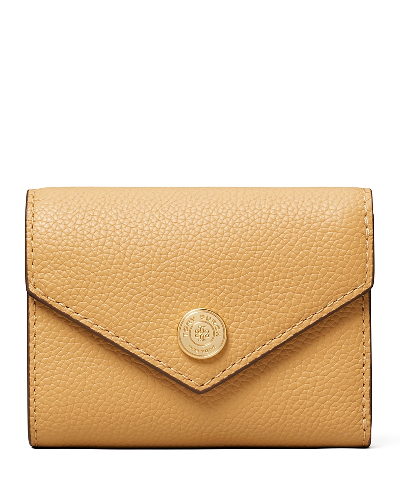 Tory Burch Pebble Leather Small Envelope Wallet