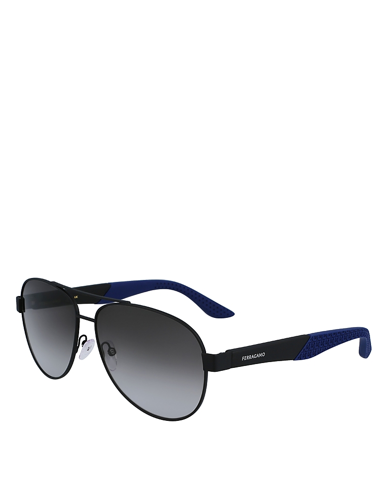 Ferragamo Aviator Sunglasses, 62mm