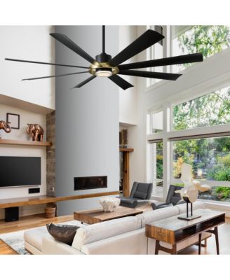 Fans Aura 72in Selectable 2700-3000-4000-5000K LED Indoor or Outdoor Smart Home Ceiling Fan