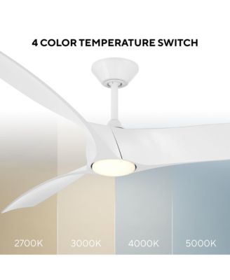  Fans Zephyr 72in Selectable 2700-3000-4000-5000K LED Indoor or Outdoor Smart Home Ceiling Fan