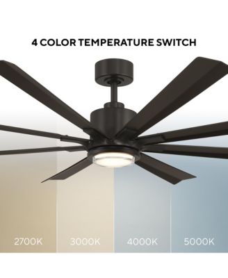  Size Matters 65" Selectable 2700-3000-4000-5000K LED Indoor or Outdoor Smart Home Ceiling Fan