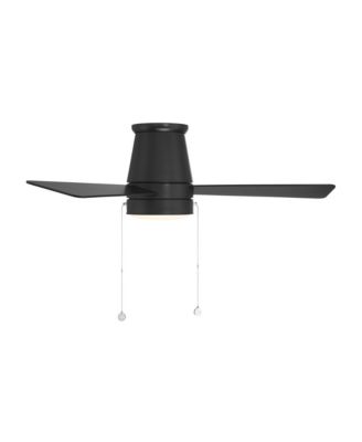 Fans Hug 44in Selectable 2700-3000-4000-5000K LED Indoor or Outdoor Flush Mount Pull Chain Ceiling Fan