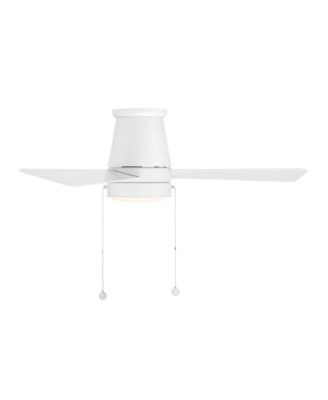 Fans Hug 44in Selectable 2700-3000-4000-5000K LED Indoor or Outdoor Flush Mount Pull Chain Ceiling Fan