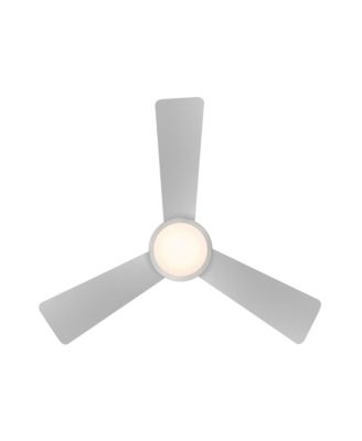 Fans Hug 44in Selectable 2700-3000-4000-5000K LED Indoor or Outdoor Flush Mount Pull Chain Ceiling Fan