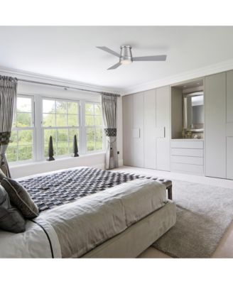 Smart Fans Hug 52in 3000K LED Indoor or Outdoor Flushmount Smart Compatible Ceiling Fan