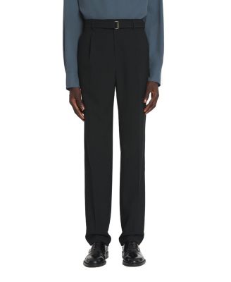 Straight Fit Wool Pants
