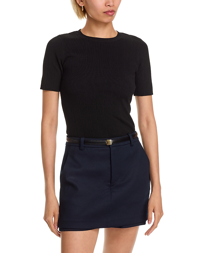 French Connection Marley Knit Round Neck Top