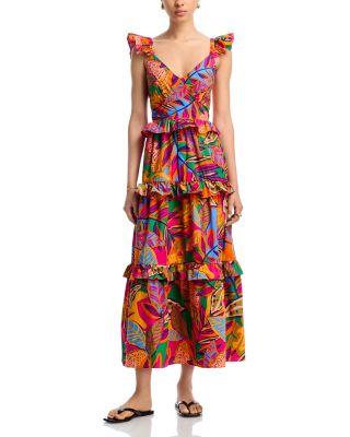 Ruffled Tiered Midi Dress - Exclusive
