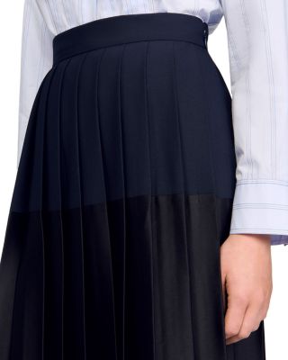 Mixed Media Midi Skirt