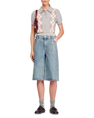 Argyle Polo Neck Sweater