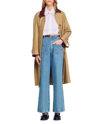 Wide Leg High Rise Jeans in Blue Jean