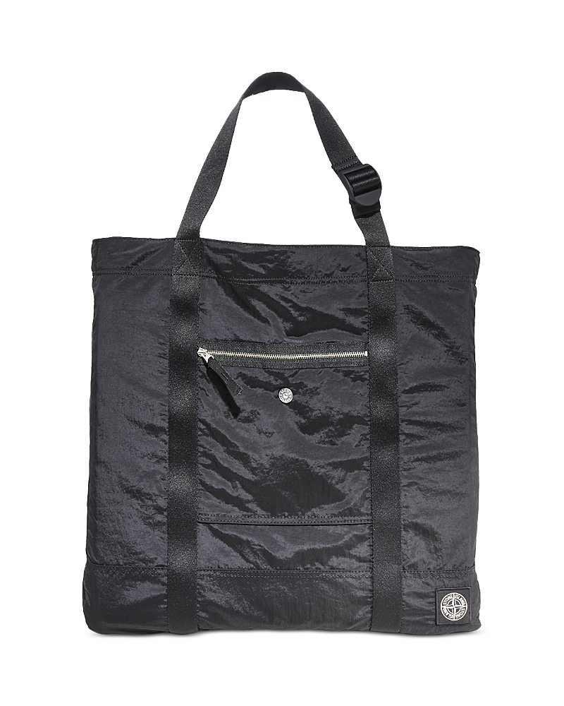 Stone Island Borsa Tote In Black
