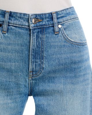 Alida High Rise Bowed Leg Jeans in Cleo