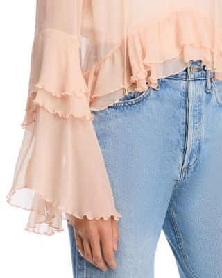 Margaery Ruffle Tiered Long Sleeve Top