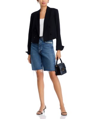 Rowane Cropped Double Breasted Blazer