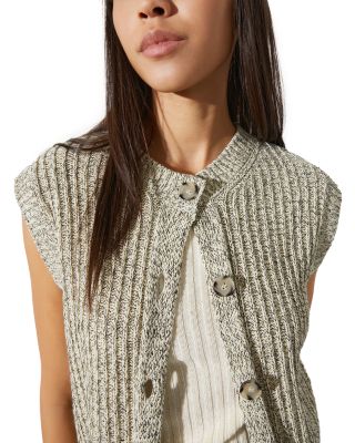 Cotton Crewneck Sweater Vest